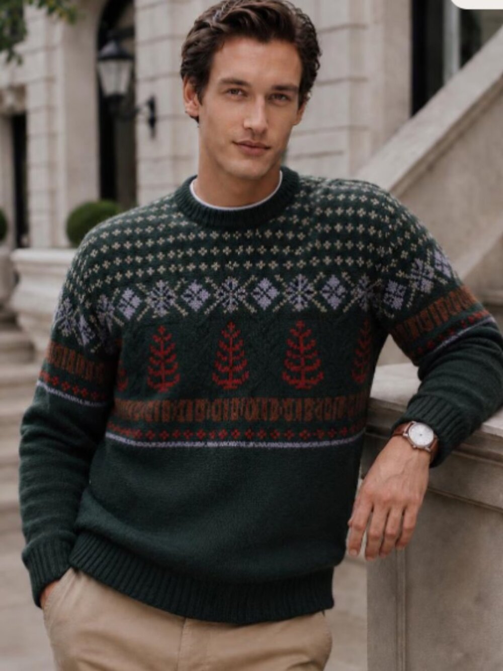100% Pure Shetland wool Italian-made Men’s Medium sweater by Benetton, circa 198